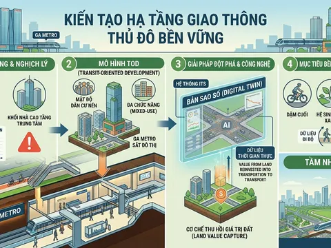 Giải bài toán ùn tắc giao thông Thủ đô: Từ mô hình TOD đến thực tiễn kiến tạo đô thị bền vững (Bài số 01)